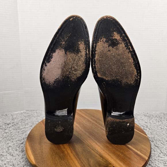 SuitSupply Mens US10.5 Black Patent Leather Plain Toe Oxford Tuxedo Dress Shoe main image 12